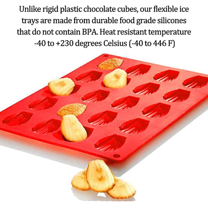 Premium Mini Madeleine Pan & Shell Cake Mold for Cookies, Biscuits & DIY Treats