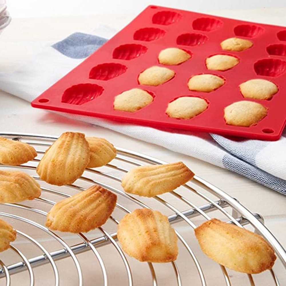 Premium Mini Madeleine Pan & Shell Cake Mold for Cookies, Biscuits & DIY Treats