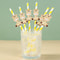 Safari Animal Paper Drinking Straws Party Pack Jungle Wild One Birthday Decor 4