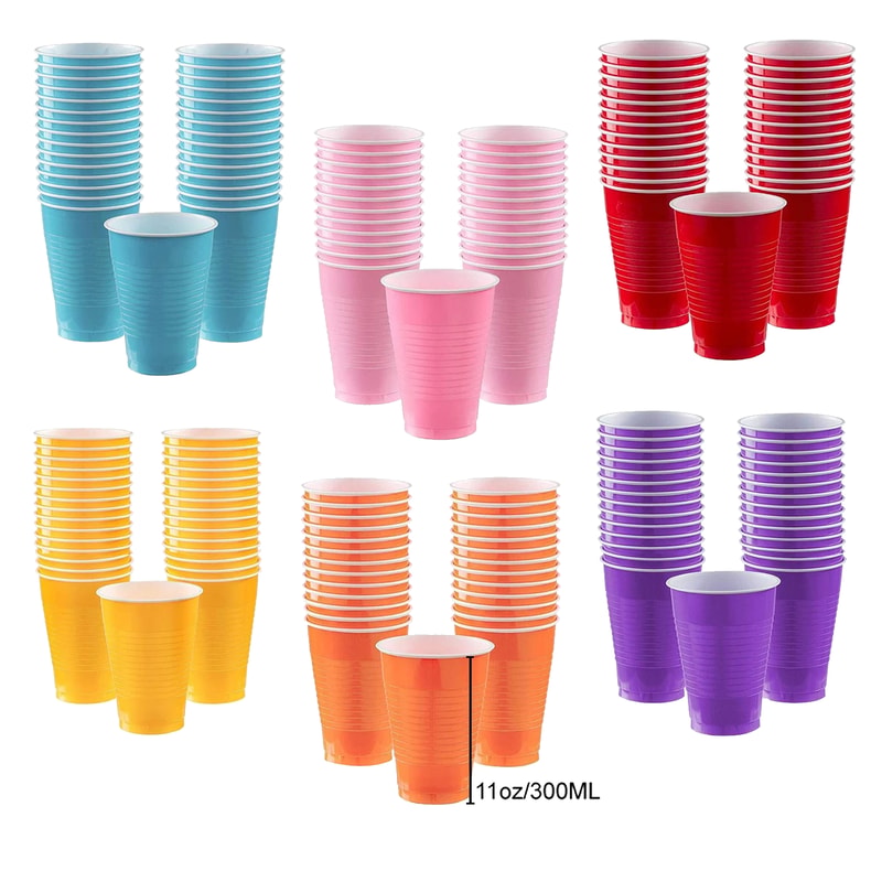 Party Disposable Plastic Cups Party Supplies For Weddings Birthdays 3