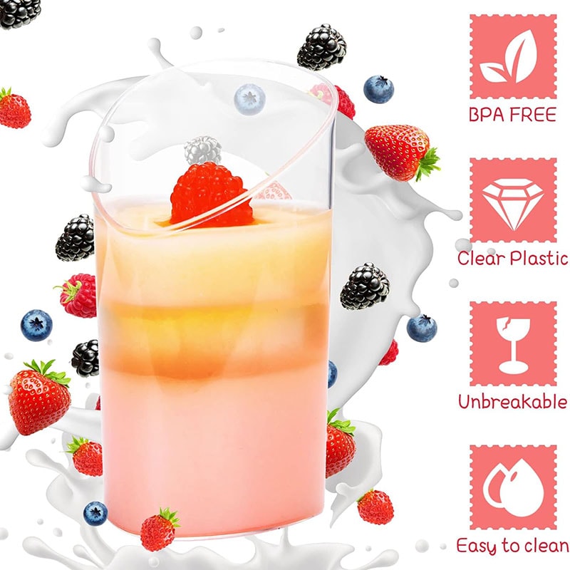 Premium Clear Disposable Dessert Cups With Spoons Party Packaging Supplies 3
