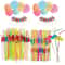 Premium Party Cocktail Umbrella Straws Tropical Drink Party Decoration Set 1