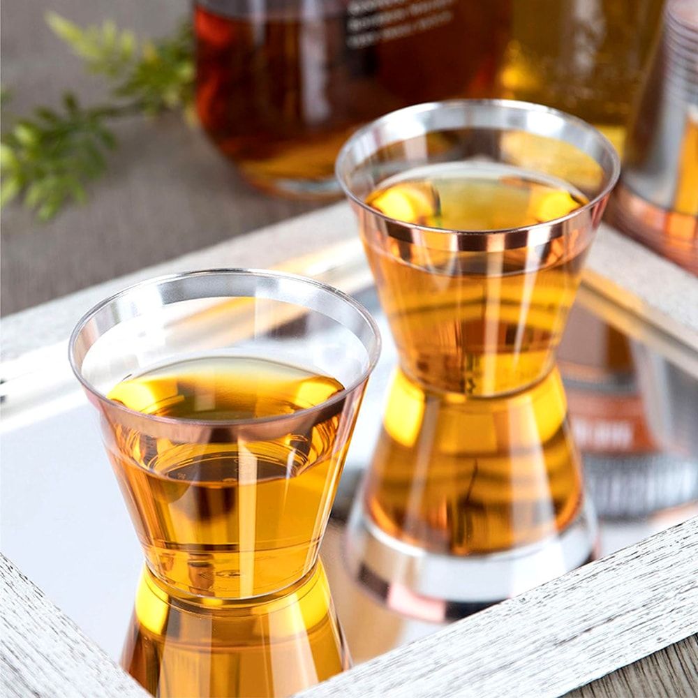 Premium Disposable Clear Plastic Champagne Cups Party Event Drinkware 3