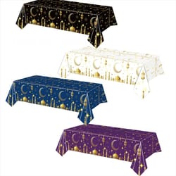 premium eid tablecloth waterproof disposable ramadan decorations party supplies