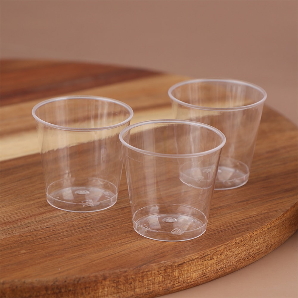 Premium Mini Plastic Cups Clear Disposable Tasting Cups Party Shot Glasses 2