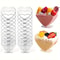Heart Shaped Mini Clear Dessert Cups Portable Party & Tasting Disposable Cups