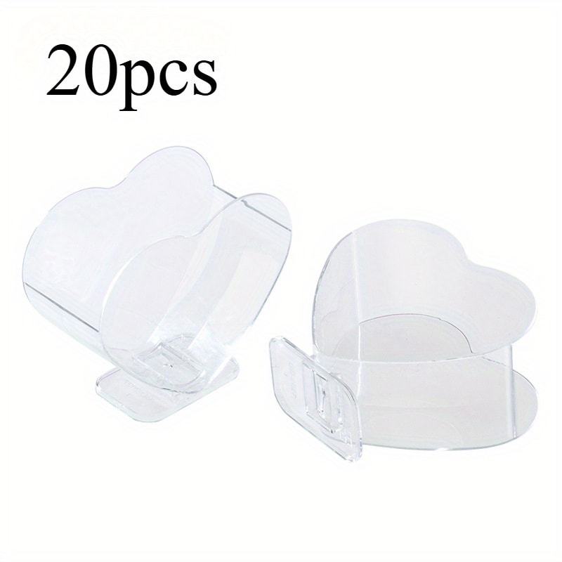 Heart Shaped Mini Clear Dessert Cups Portable Party & Tasting Disposable Cups