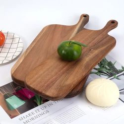Wooden Cutting Board with Handle - Kitchen Serving & Cheese Board