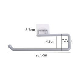 hanging kitchen tissue holder & towel rack | bathroom cabinet door hook organizer