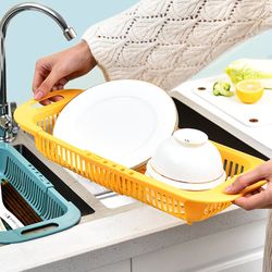 Adjustable Soap Sponge Holder | Vegetable Drain Basket | Sink Rack