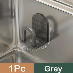 space alum. sponge holder: rustproof, self-adhesive, dish drying rack