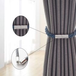 Magnetic Curtain Tieback Holder: Decorative Home Accessories