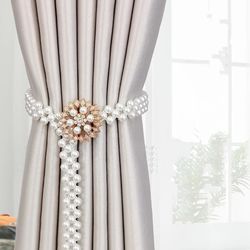 Curtain Tieback: High Quality Elastic Holder Hook Buckle Clip - Stylish Polyester Decor