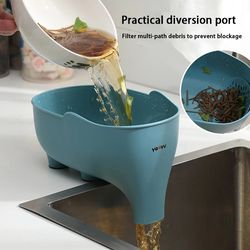 multi-purpose elephant drain basket: kitchen storage for fruits, vegetables