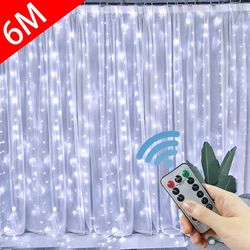 3M LED Curtain Garland USB String Lights Remote Control Christmas Wedding Decor for Home Room