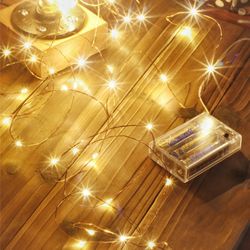 Led String Lights: Christmas Outdoor Decoration For Yard, Garden, Home, Wedding - 1-30m Fairy Lights Garland
