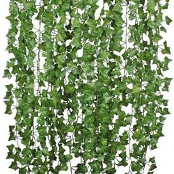Green Silk Artificial Hanging Christmas Garland - DIY Home Wedding Party Decor