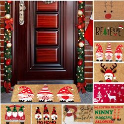 Christmas Festival Decoration: Front Door Indoor Outdoor Anti-Skid Mat 60x40cm - Festive Holiday DEcor