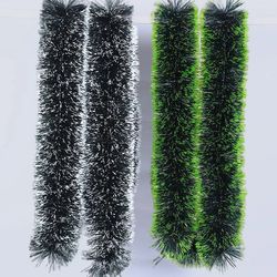Christmas Garland: 2M Wall & Door Decor with Bowknot Ornaments - Tinsel Strips for Home & Party Supplies