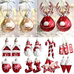 2pcs Elk Christmas Ball Ornaments: Xmas Tree Decorations & Holiday Party Supplies - Navidad Gift Ideas