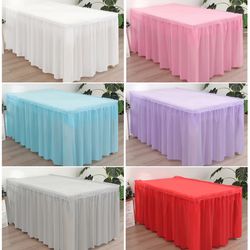 2pcs Disposable Tablecloth Table Skirt - Convenient & Stylish Solutions