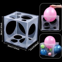 Collapsible Balloon Sizer Box: Perfect Tool for Balloon Decorations | 11 Holes, 2-10 Inch Measurement
