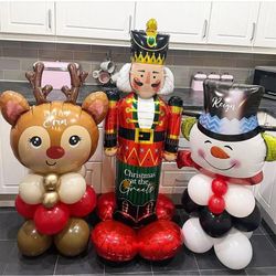 2024 Christmas Party Home Decoration: Standing Santa Claus, Snowman, Gingerbread Man & More!