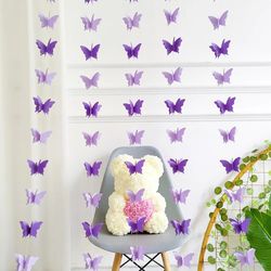 Strings Paper Butterfly Garland: DIY Wedding & Party Decoration - Baby Shower & Birthday Supplies