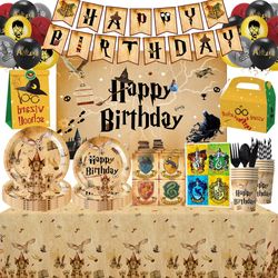 Cartoon Magician Boy Birthday Party Decoration & Magic Theme Tableware | Baby Shower Gift