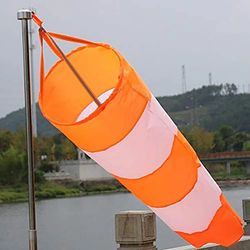 reflective windsock for accurate wind measurement: ideal for airport, aviation, garden, farm - 60/80/100cm