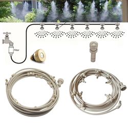 high-quality outdoor misting kit: 6/9/12/15/18m cooling water fog sprayer system for greenhouse gardens
