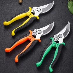 professional bypass pruning shears: sharp garden scissors for tree trimming & secateurs hand clippers – beak scissors