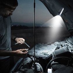 aplos l02 edc flashlight: 1000 lumens portable super bright keychain light - usb c charging torch for emergency, camping