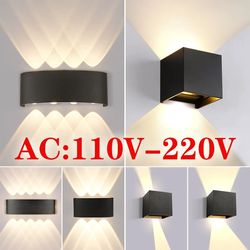 Outdoor Waterproof LED Wall Light: AC110V-220V Home Decoration Lamp for Living Room, Bedroom, Stairs - Interior Lighting