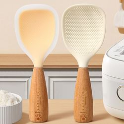 Nonstick Rice Cooker Spoon Set: Upright Serving Spoons for High-Temperature Household Use