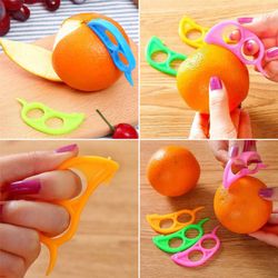 Kitchen Must-Have: Easy-to-Use Citrus Knife & Fruit Slicer - Creative Plastic Orange Peeler & Lemon Stripper - Essential