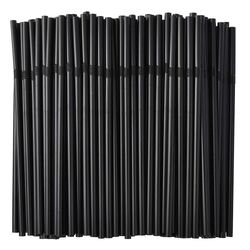 100-piece multicolor plastic beverage straws for kitchen, cocktails, weddings 1