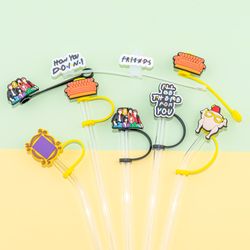 silicone straw toppers: dust-proof caps for 8mm straws, glass cups, and 30&40oz tumblers with handles