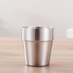 Shop Now: Double Stainless Steel Mugs in Various Sizes - Perfect for Cold Beer, Coffee, Tea, and More!