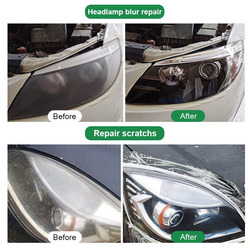 Car Headlight Restoration Kit Headlamp Scratch Remover  Polish Liquid For Oxidation Removal 4