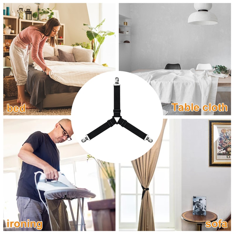 Strong Bed Sheet Gripper Clips No Slip Holder For Mattress Covers 0