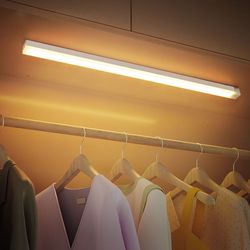 wireless led motion sensor light, cabinet wardrobe lamp with light sensing, ideal for stairs, kitchen & night use