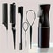 Professional Hair Brush Set Salon Hair Brush Kit for Women with Spray Bottle & Edge Control Comb
