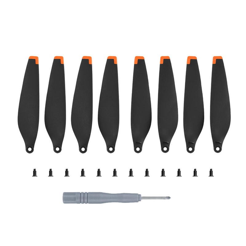DJI Mini 3 Propellers With Screws High Efficiency Low Noise Replacement Blades OrangeSilver Edge PC 6