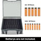 Battery Box Organizer, Holds 72 AA/AAA Batteries, Durable Storage Case Garage Container for Home & Travel