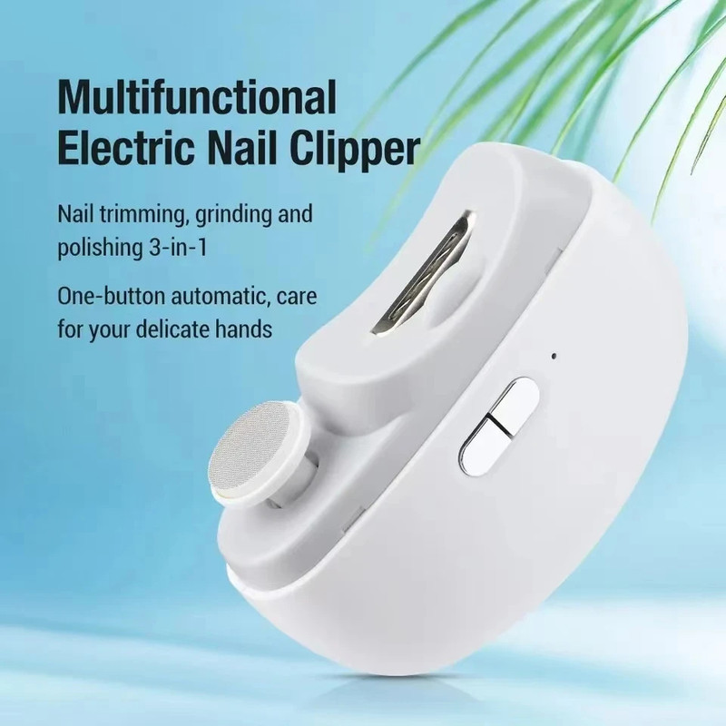 Automatic Electric Nail Grinder – Multifunctional Nail Clipper with Smooth Polishing & Portable Design