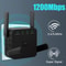 DualBand WiFi Repeater 5GHz24GHz 1200Mbps LongRange WiFi Extender Signal Booster 0