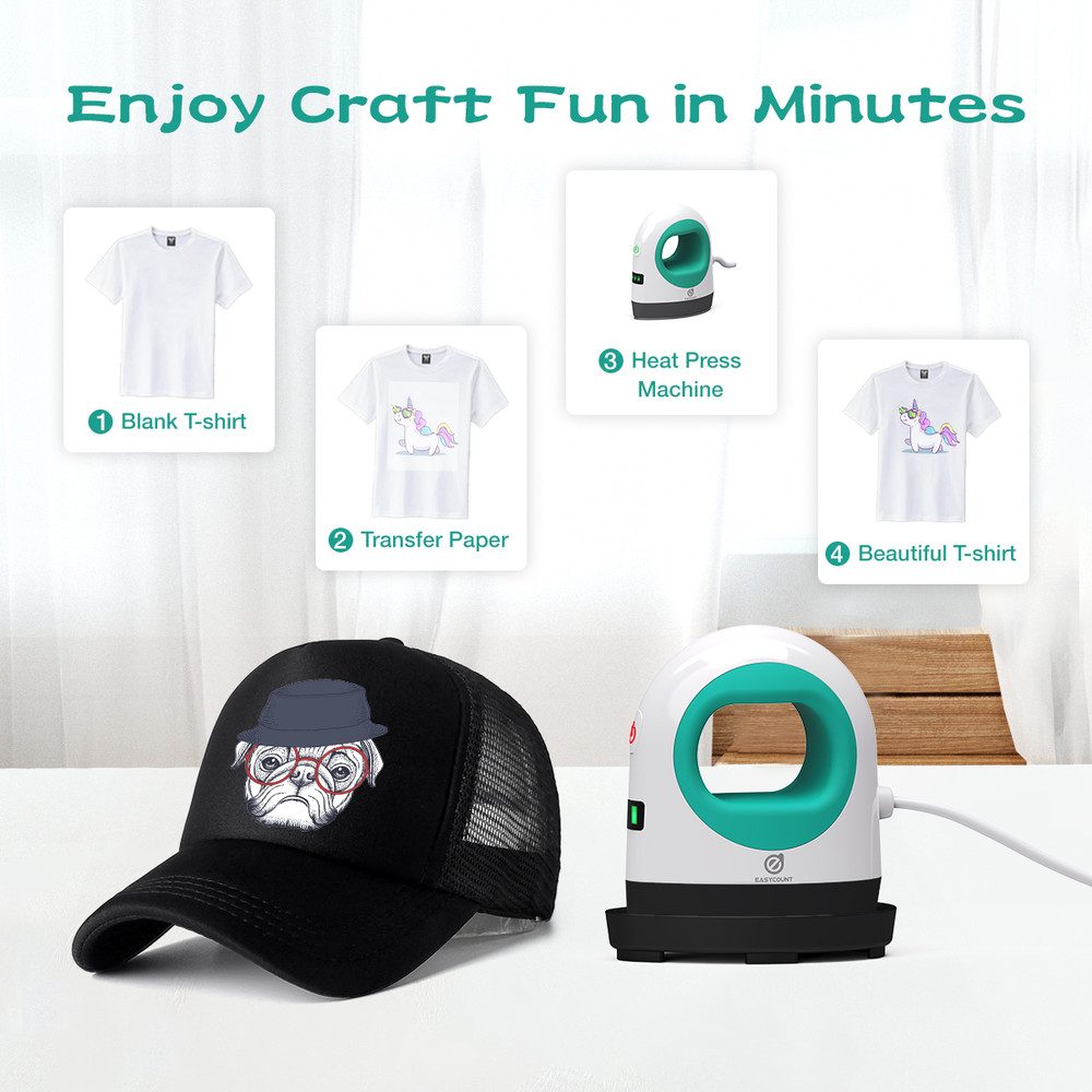 Compact Ceramic-Coated Heat Press for Small Objects – MiniB Portable Heat Transfer Tool