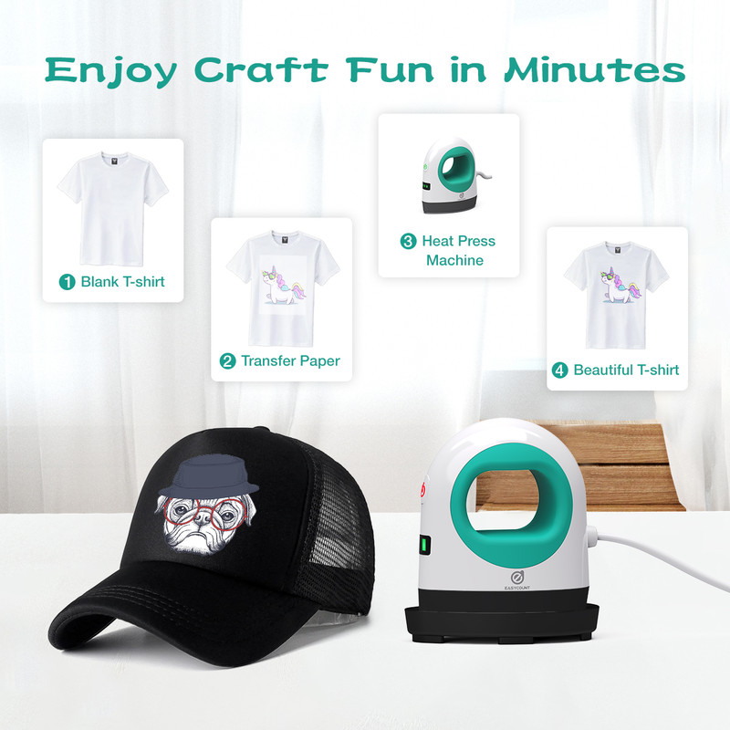 Compact Ceramic-Coated Heat Press for Small Objects – MiniB Portable Heat Transfer Tool