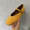 Classic Ballet Flats for Women Soft Leather Round Toe Slip-On Shoes